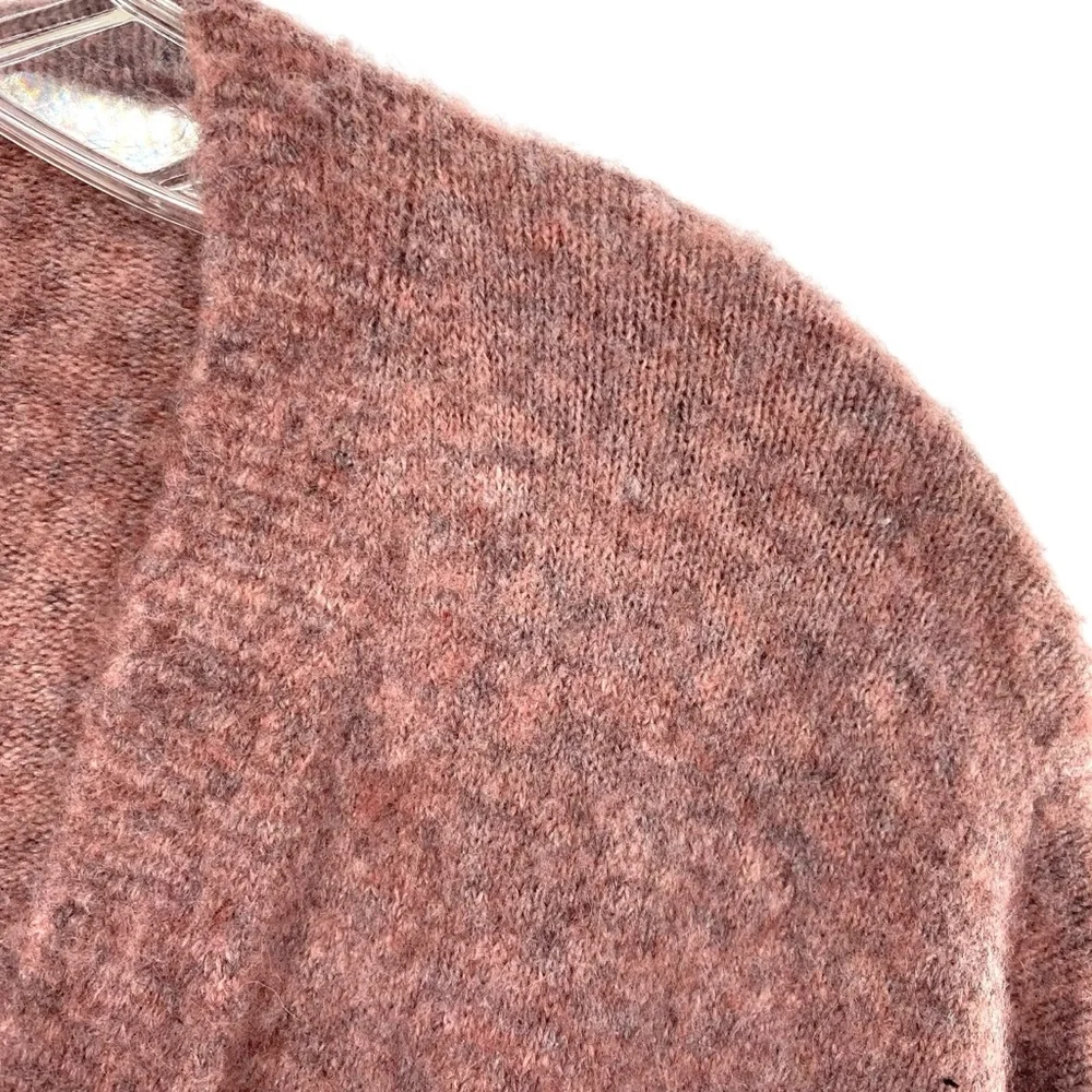 Madewell Kent Wool Blend Open Front Cardigan Sweater